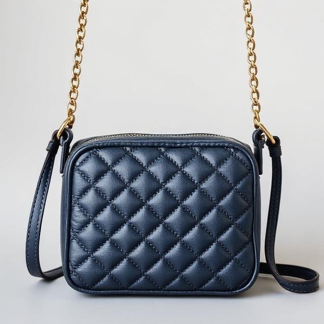 Blue quilt pattern bag