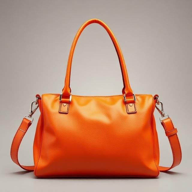 Orange shoulder bad with grey background