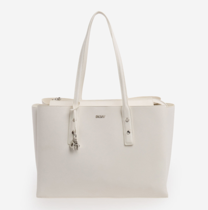 DKNY White Charm Shoulder Bag