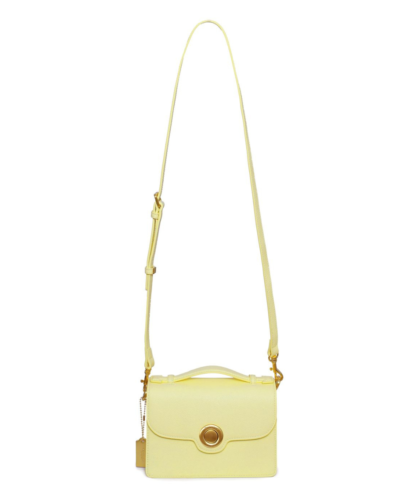 Yellow bag in a white backgrorund